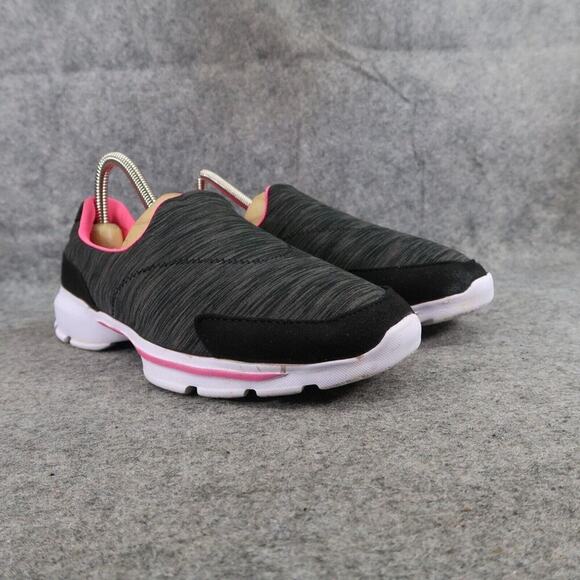 Athletic Works Shoes Girls 6 Slip On Sneaker Comfort Walking Memory Foam Trainer - Picture 1 of 12